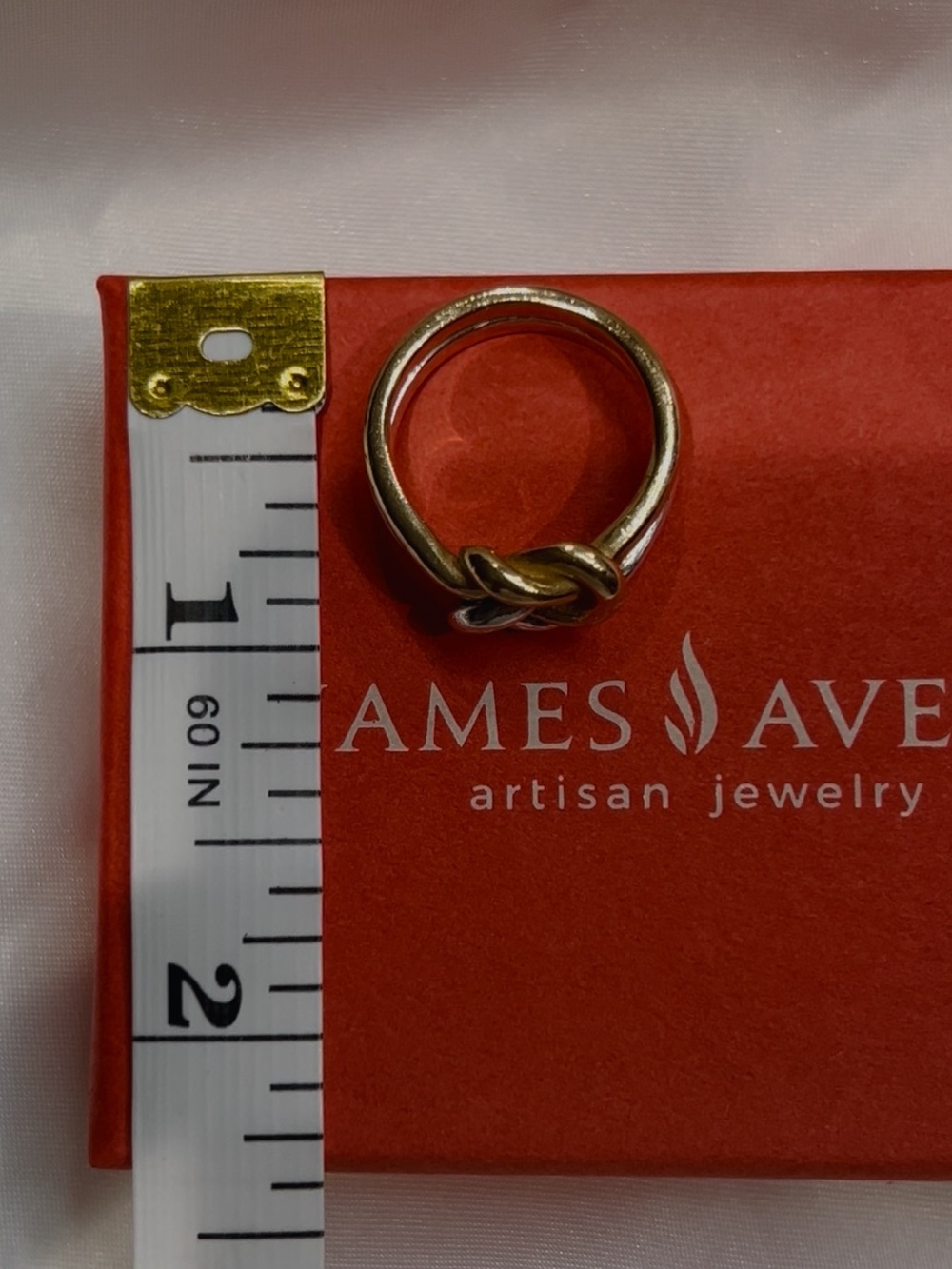 James Avery Original Lovers’ Knot Ring 14K Gold & Sterling Silver - Size 6 - Picture 4 of 7